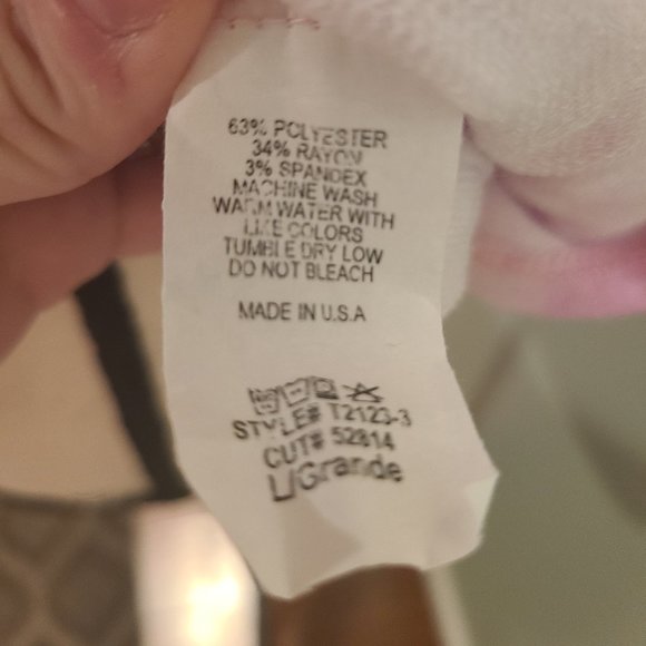 Pink & White Tie Dye Top - Picture 8 of 8